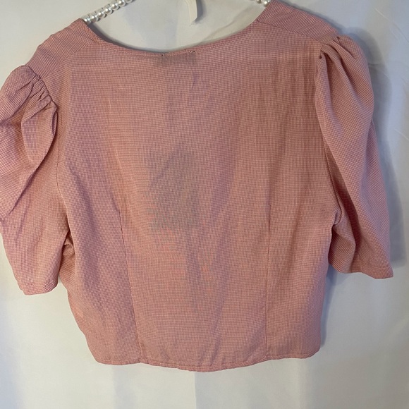 Prettylittlethings adorable pink and white small check size 8 - Picture 3 of 5